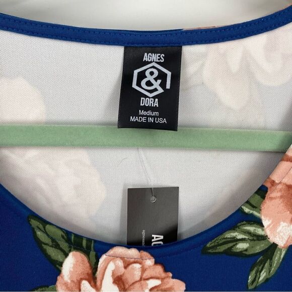 Agnes & Dora Women’s Scoop Neck Sleeveless Floral Fit and Flare Mini Dress M - Picture 2 of 3